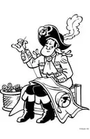 Piet Piraat kleurplaat 17